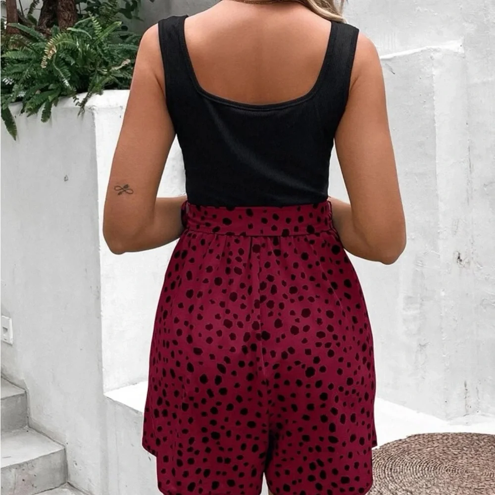 Maroon and black romper - Picture 2 of 3